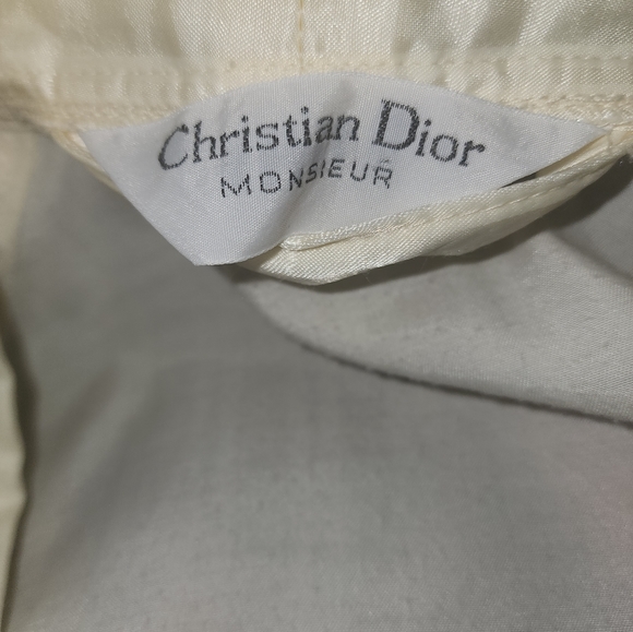 Christian Dior ivory robe one size tie front and pockets - Picture 5 of 7